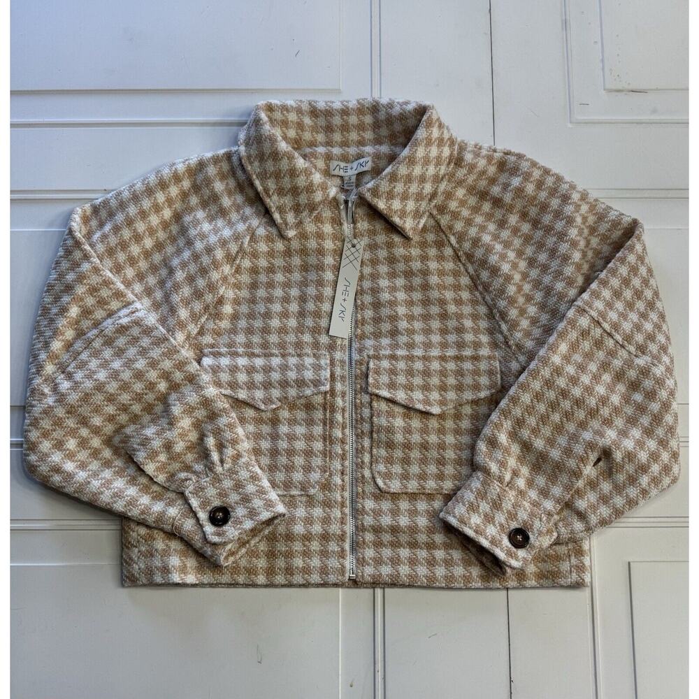 Anthropologie Houndstooth Jacket